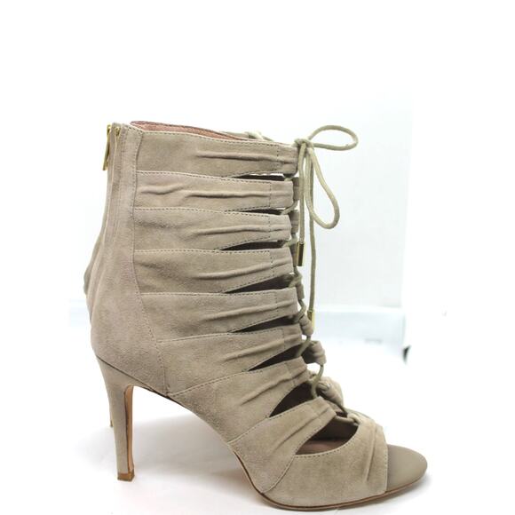Joie Beige Suede 'Anja' Caged Gladiator Heels sz EU 38.5 US 9 - Picture 1 of 5